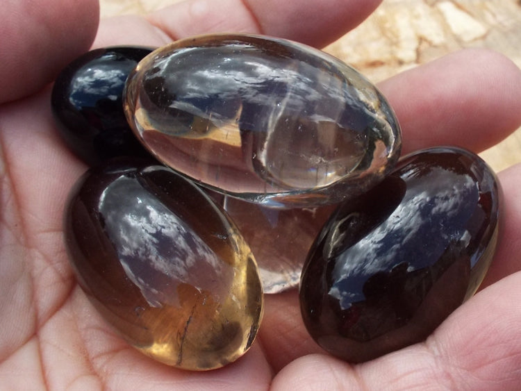 Smoky Quartz Shiva Gemstone Egg 36-40mm