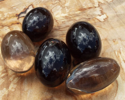 Smoky Quartz Shiva Gemstone Egg 40-45mm
