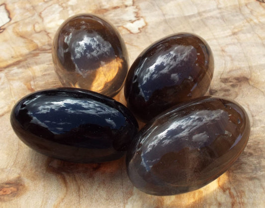 Smoky Quartz Shiva Gemstone Egg 50-55mm