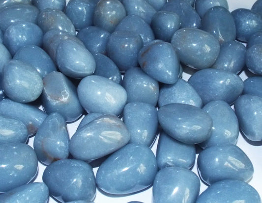 1 x Angelite Tumblestone