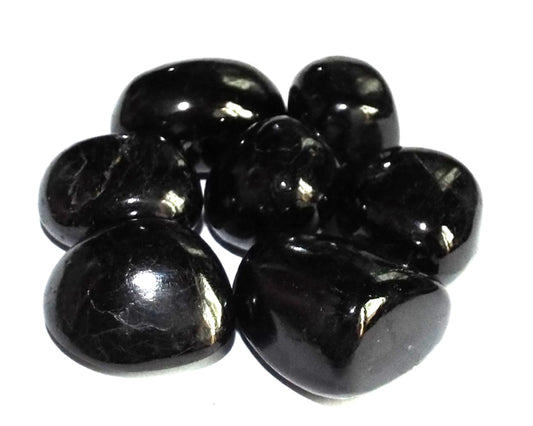 1 x Medium Black Tourmaline AAA Grade Tumblestone