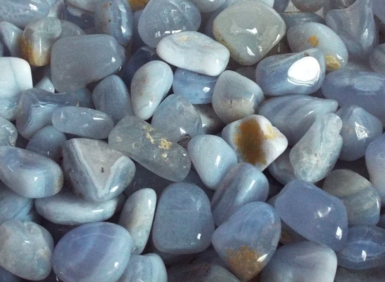 1 x Small Blue Lace Agate Tumblestone