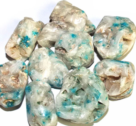 1 x Small Cavansite Pebble Tumblestone