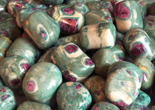 1 x Large Ruby in Fuchsite Tumblestone