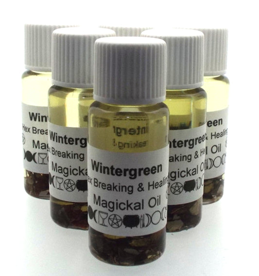 10ml Wintergreen Herbal Spell Oil Hex Breaking Healing