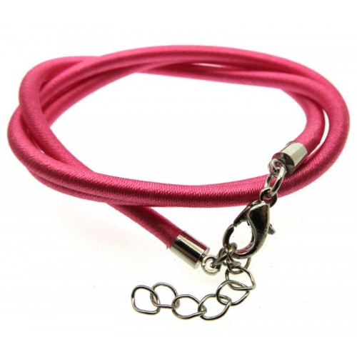 17 Inch Dark Pink Cord Necklace for Pendants