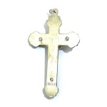 1x Silver Coloured Metal Crucifix Charm 1