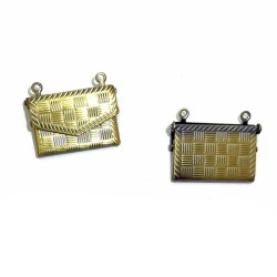 2x Brass Purse Charms