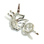 1x Silver Coloured Metal Unicorn Head Charm