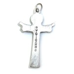 1x Silver Coloured Metal Crucifix Charm 2