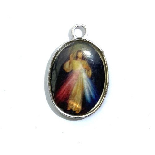 1x Metal Rosary Charm Design 04