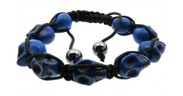 blue skull bracelet