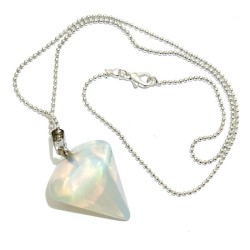 Opalite Hexagon Point Pendant