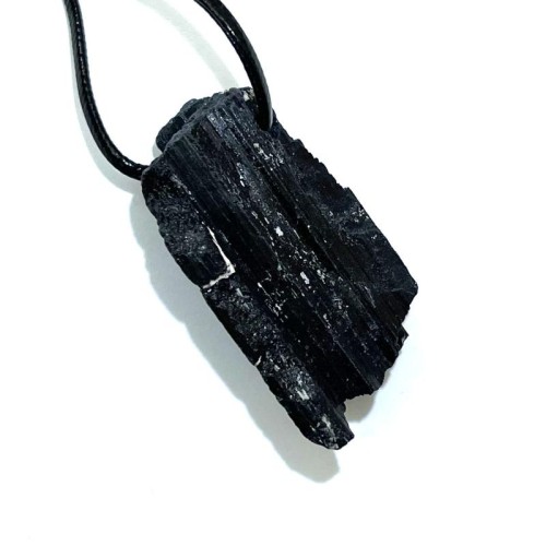 Black Tourmaline Medium Natural Gemstone Pendant