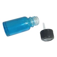 1x 10ml Blue Coloured Glass Bottle